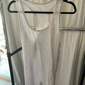 White Racerback Tank Top